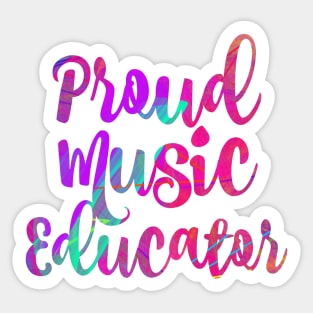 Proud Music Educator Sticker